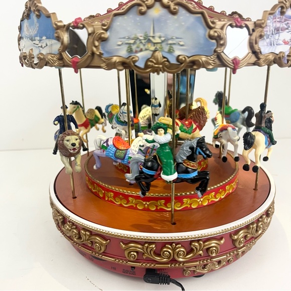 Mr. Christmas Triple Decker Carousel Music Box - Picture 4 of 16